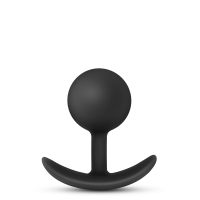 Анальный плаг Blush с внутренним шариком Adventures Platinum Silicone Vibra