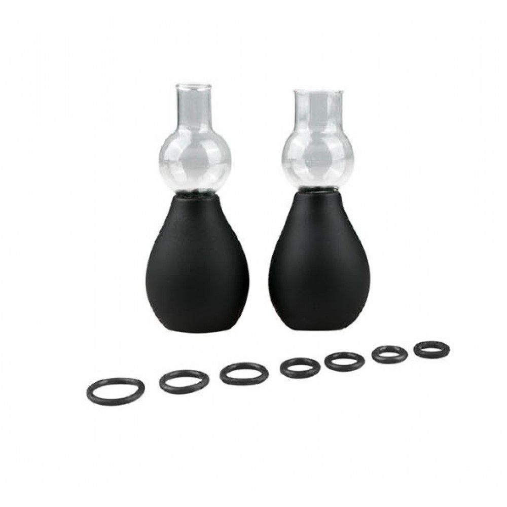 Вакуумные стимуляторы для сосков EasyToys Black