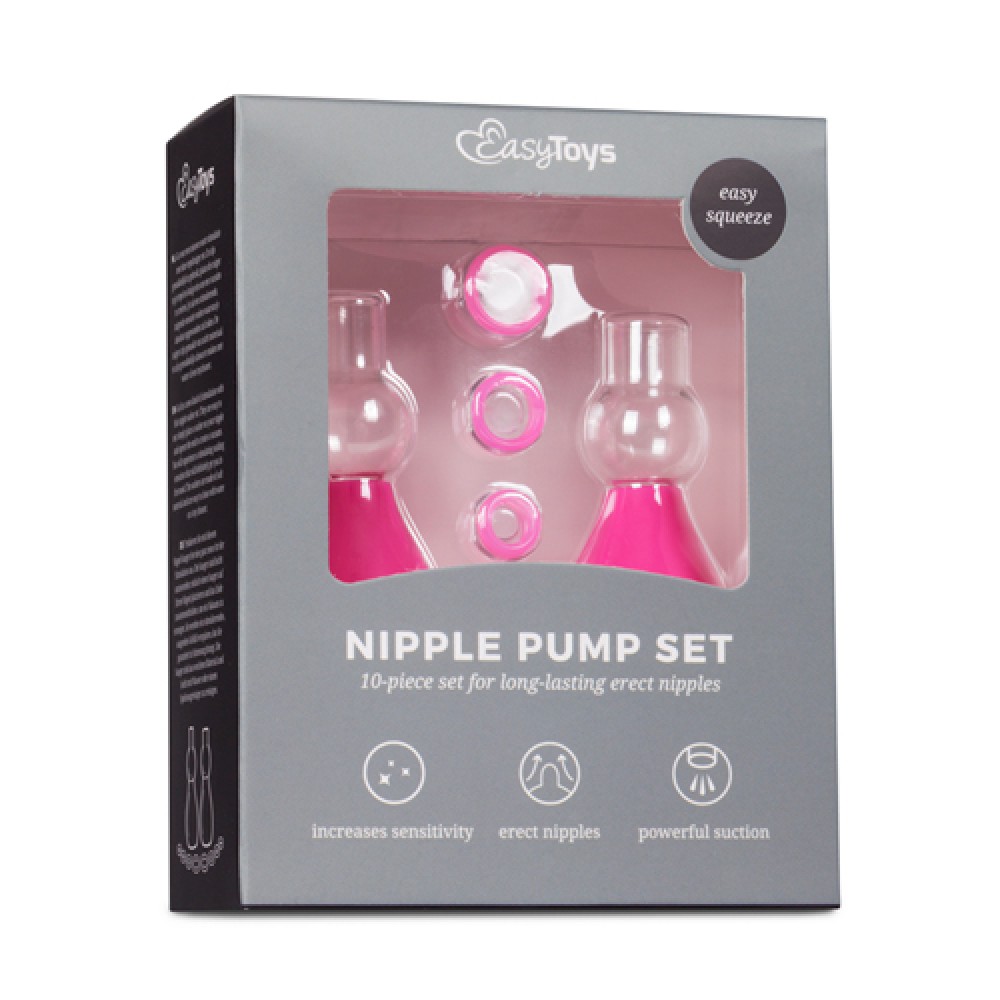 Вакуумные стимуляторы для сосков EasyToys Pink