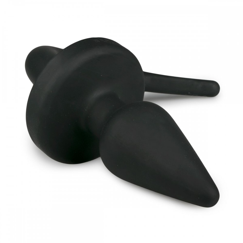 Анальная пробка силиконовая с имитацией собачьего хвоста Easytoys Dog Tail Plug 30 см, черная