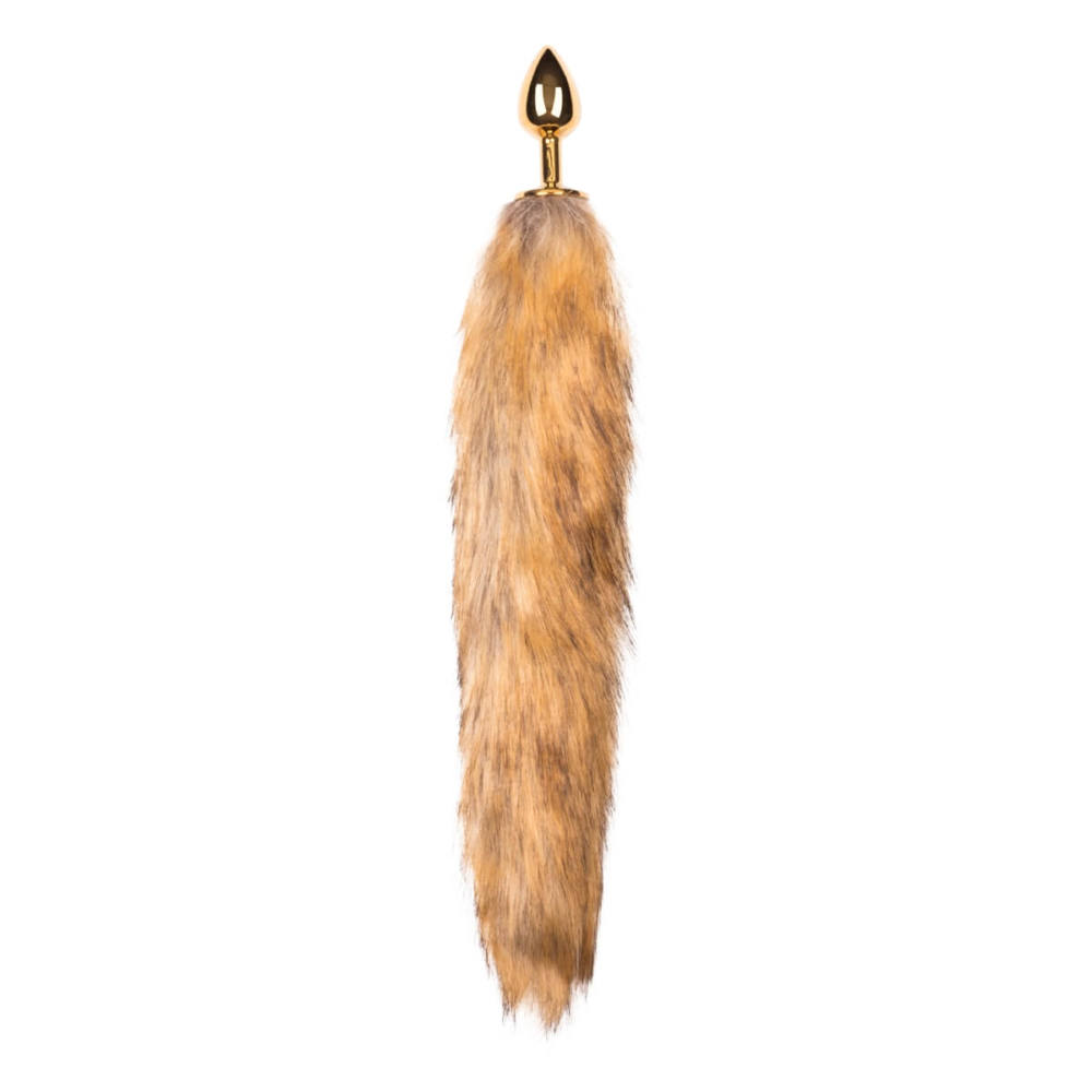 Анальная пробка с хвостиком песец S длина 40 см Fox Tail Plug Easy Toys