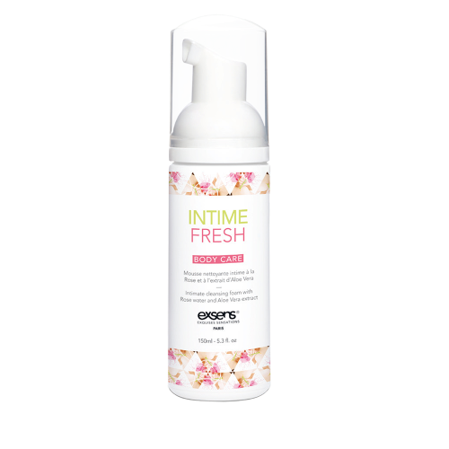 Пена для интимной гигиены EXSENS Intime Fresh 150 мл, экстракт розы и алоэ вера, натуральная