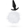 T330675 Анальная пробка с помпоном POM PLUGS FUR POM POM WHITE