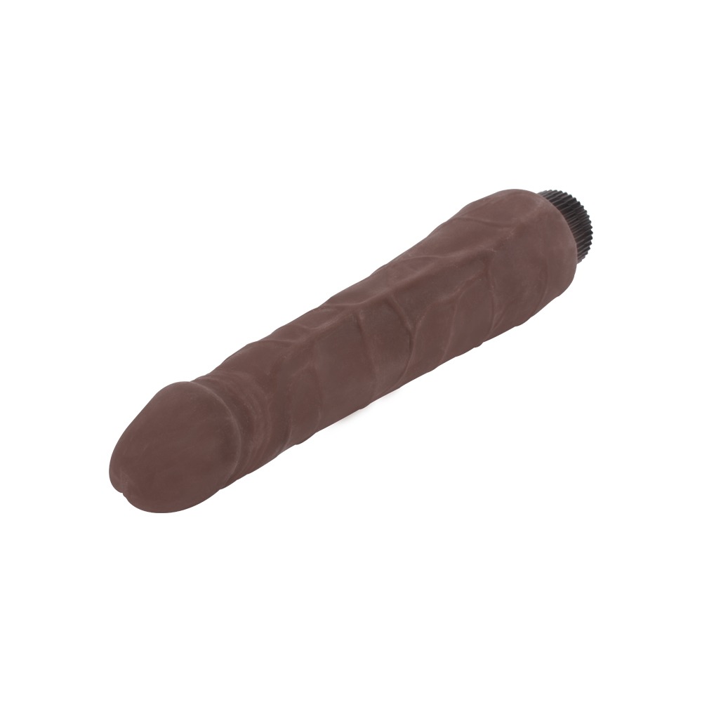 Вибратор из киберкожи Chisa T-skin ReaL Flirtation на батарейках, коричневый