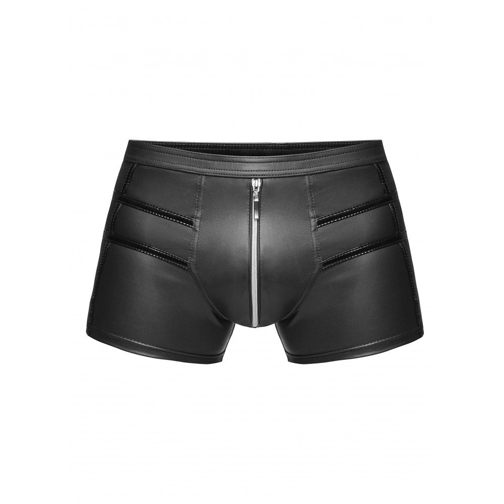 Шорты мужские декоративными полосками из винил H006 от Noir Handmade M