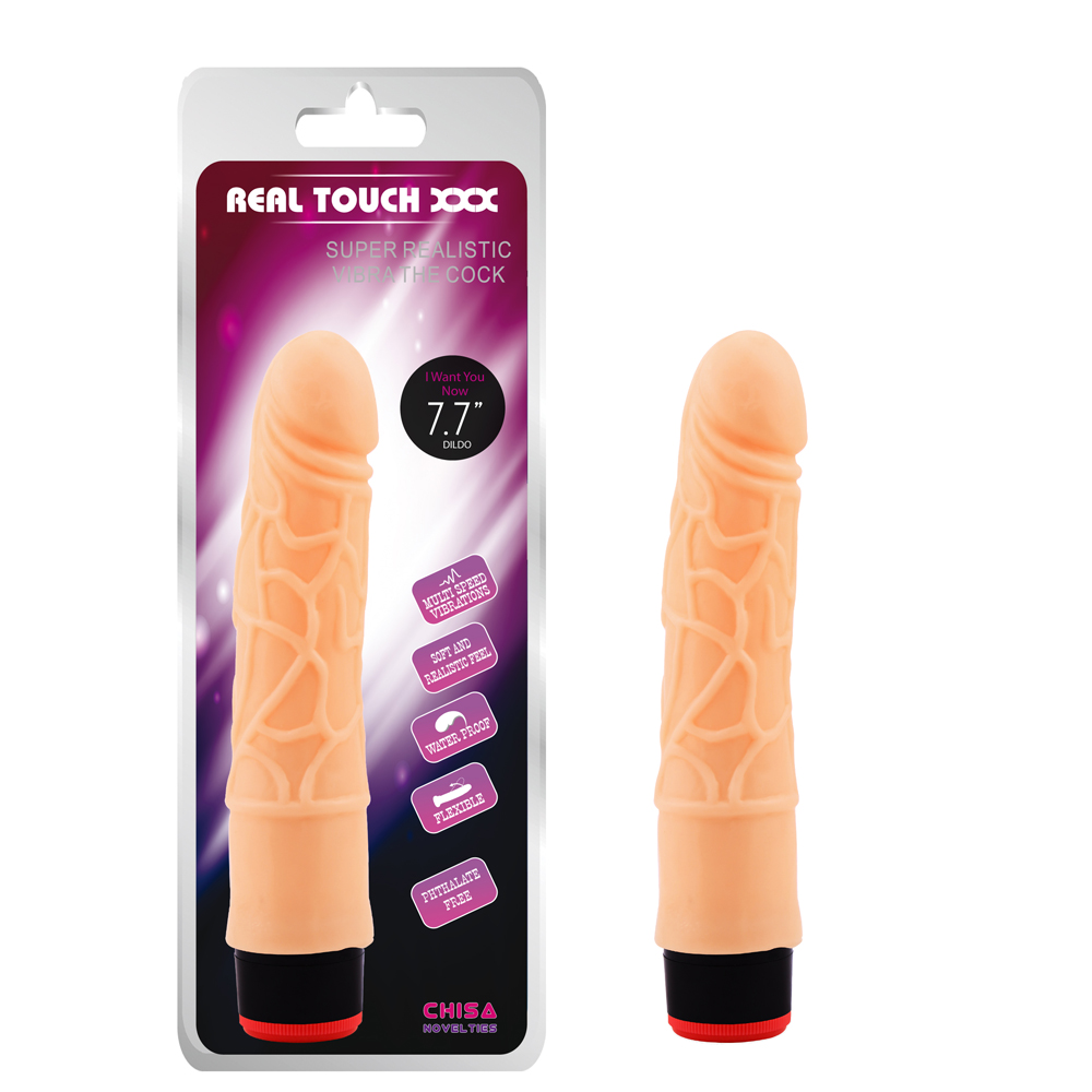 Вибратор реалистичный Chisa Real Touch XXX на батарейках, телесный