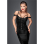 Корсет с гипюром F159 Noir Handmade M