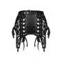 Пояс для чулок спандекс+гипюр F143 Noir Handmade S