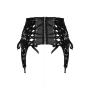 Пояс для чулок спандекс+гипюр F143 Noir Handmade S