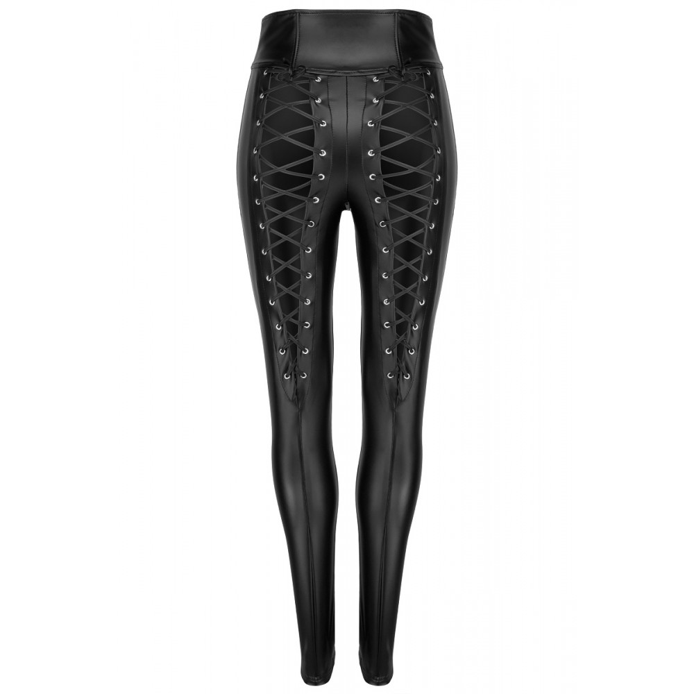 Брюки со шнуровкой сзади F148 Noir Handmade M