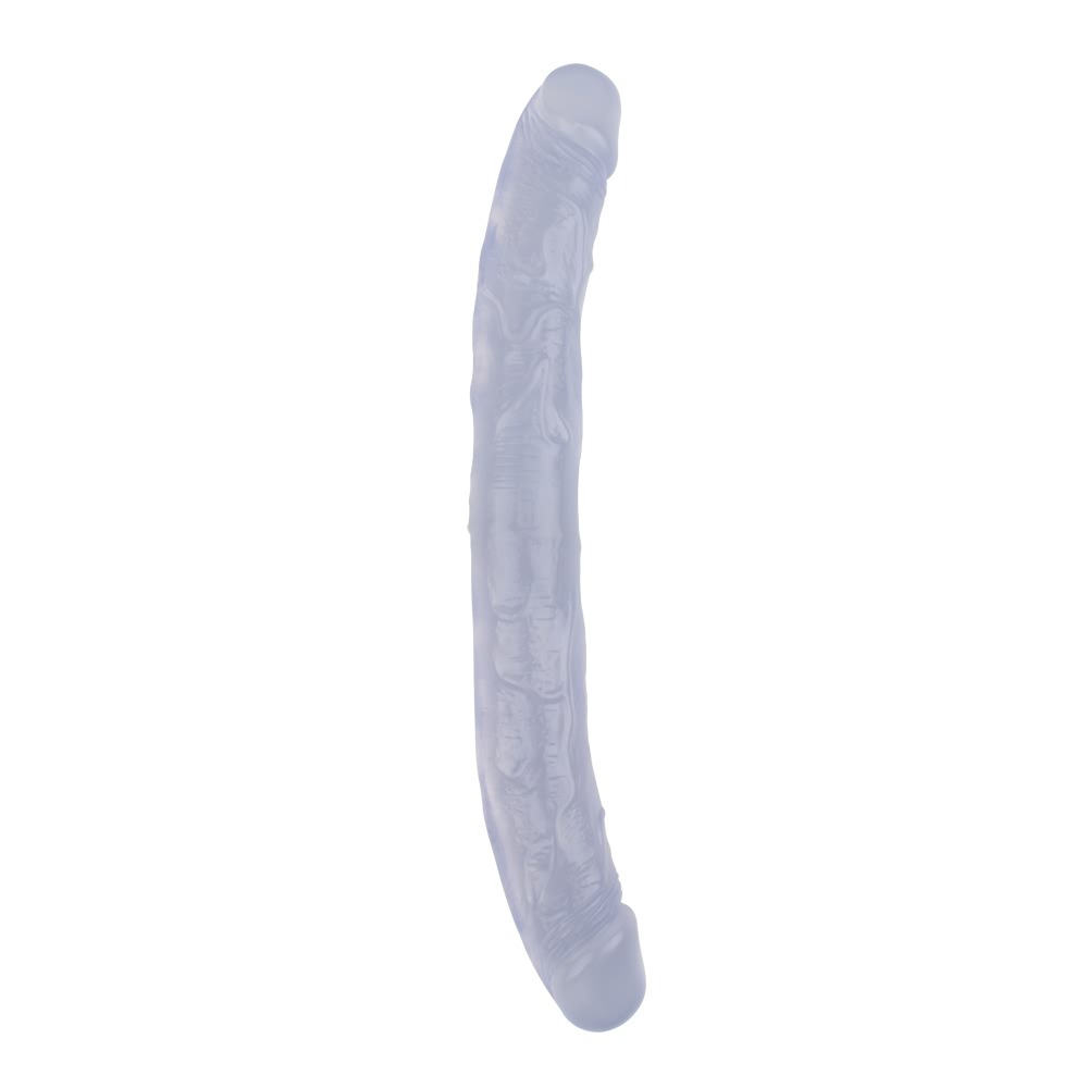 Фаллоимитатор двухсторонний прозрачный Chisa Hi-Rubber 32,5 см *3,5 см