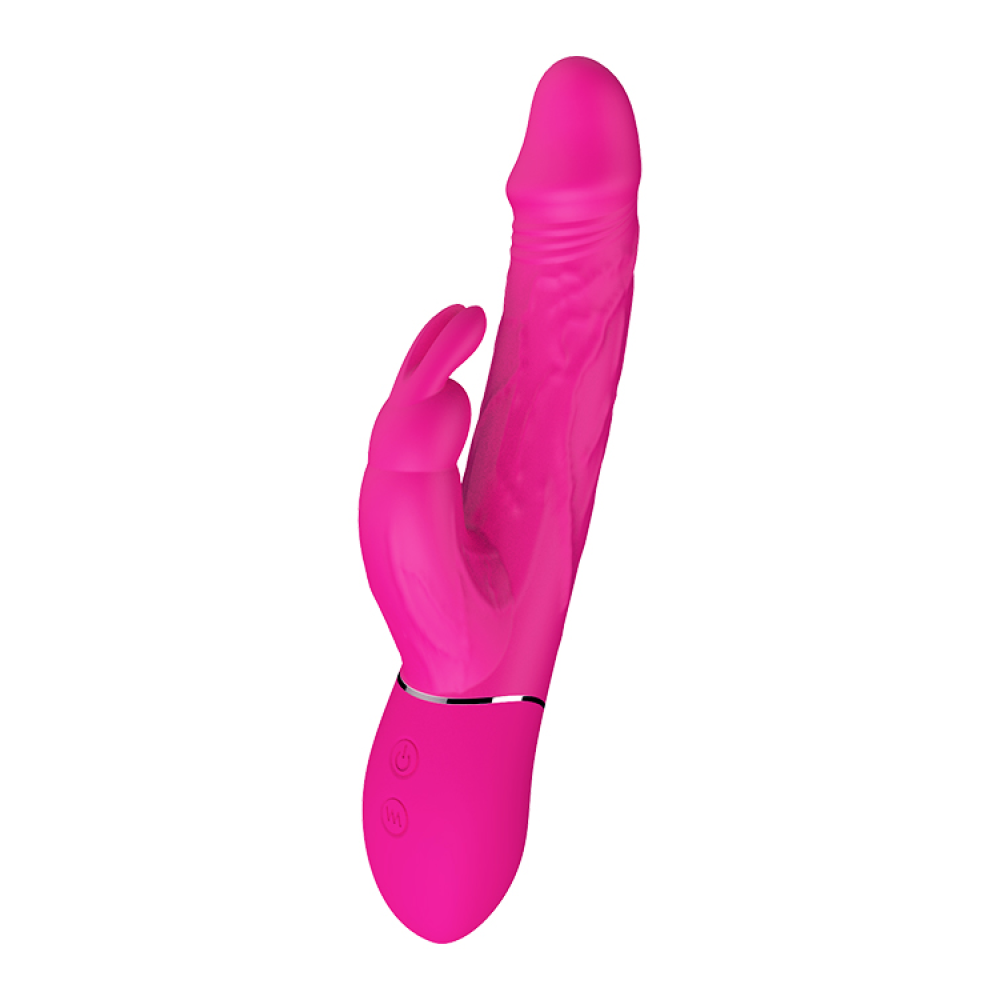 Двойной вибратор кролик Dream Toys VIBES OF LOVE COCKY RABBIT MAGENTA
