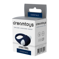 Эрекционное кольцо с вибрацией Dream Toys Rings of Love, синий