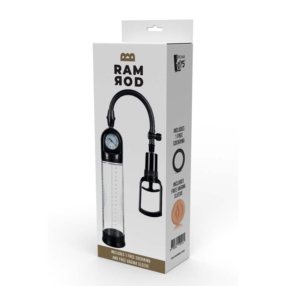 Вакуумная помпа для пениса Dream Toys RAMROD DELUXE PENIS PUMP