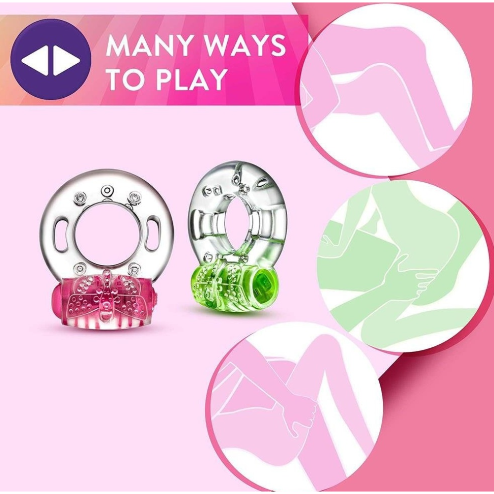 Эрекционное виброкольцо PLAY WITH ME AROUSER VIBRATING C-RING GREEN