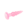 Рифленная анальная пробка Chisa Hi-Rubber Bumpy Butt Plug