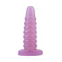 Большая анальная пробка Chisa Hi-Rubber Chubby Anal Plug, фиолетовая