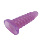 Большая анальная пробка Chisa Hi-Rubber Chubby Anal Plug, фиолетовая
