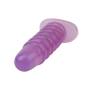 Большая анальная пробка Chisa Hi-Rubber Chubby Anal Plug, фиолетовая