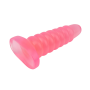 Большая анальная пробка Chisa Hi-Rubber Chubby розовая