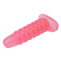 Большая анальная пробка Chisa Hi-Rubber Chubby розовая