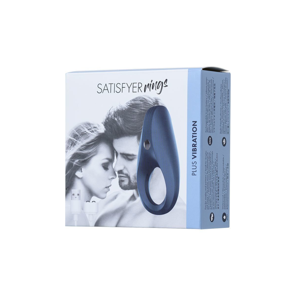 Эрекционное виброкольцо Satisfyer Rocket Ring с удлиненным стимулятором клитора, перезаряжаемое