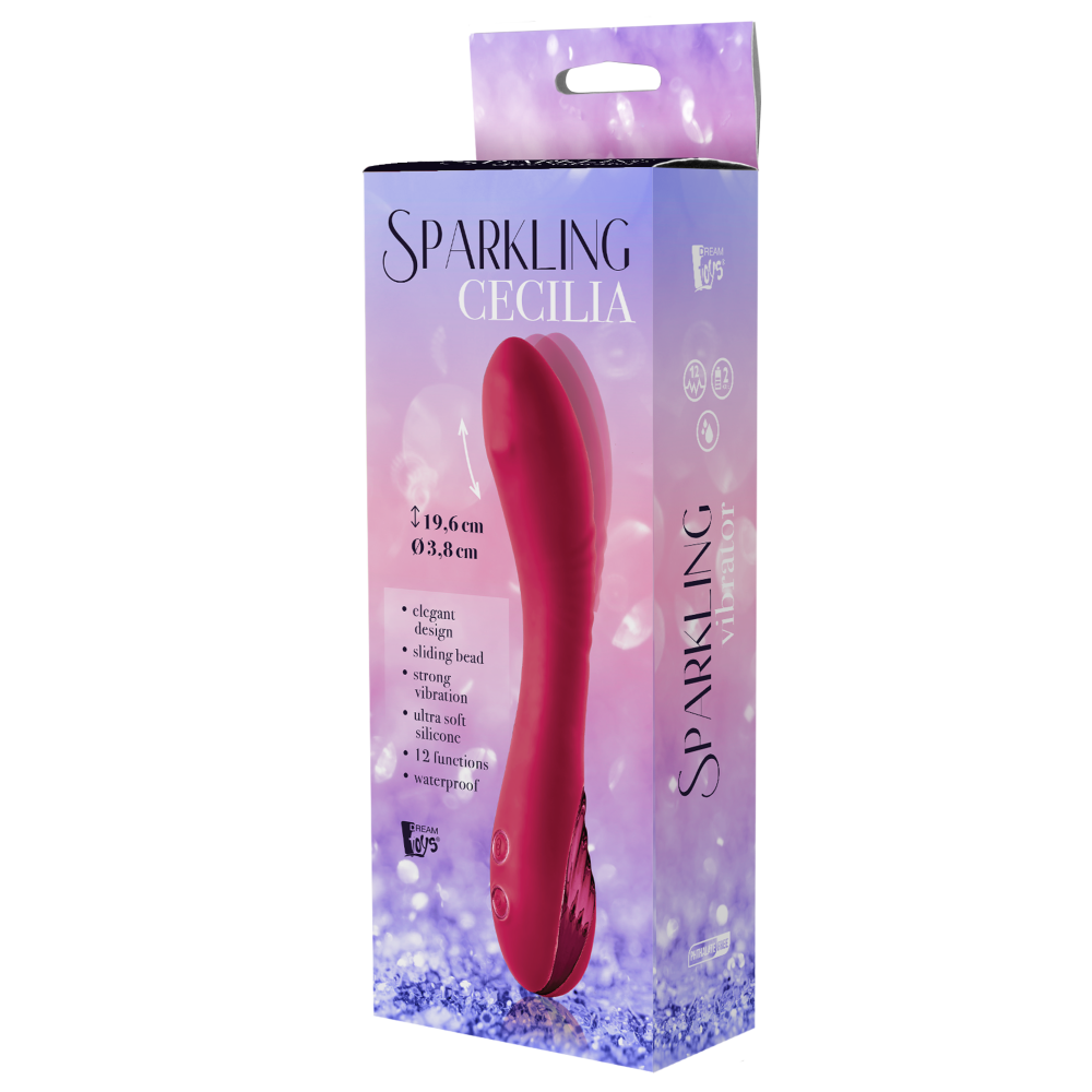 Вибратор с движущимся шариком Dream Toys SPARKLING SLIDING CECILIA
