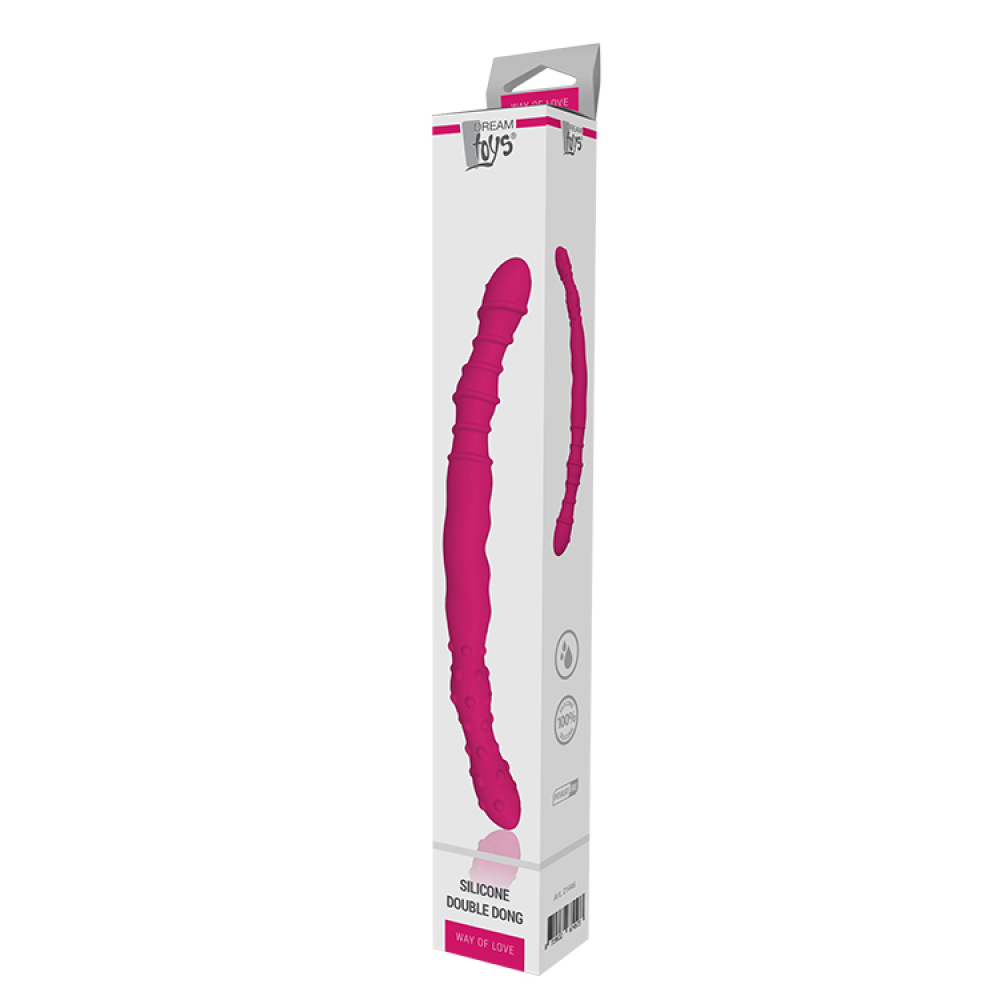 Двойной фаллоимитатор Dream Toys WAY OF LOVE SILICONE DOUBLE DONG