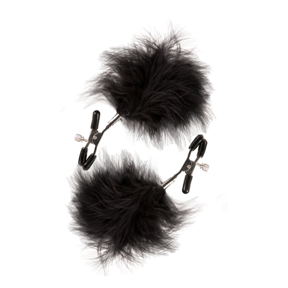 Зажимы для сосков с перьями GP FEATHERED NIPPLE CLAMPS