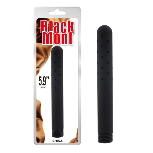 Насадка на анальный душ Chisa Black Mont 7 отверстий, черная, 15 х 1.9 см
