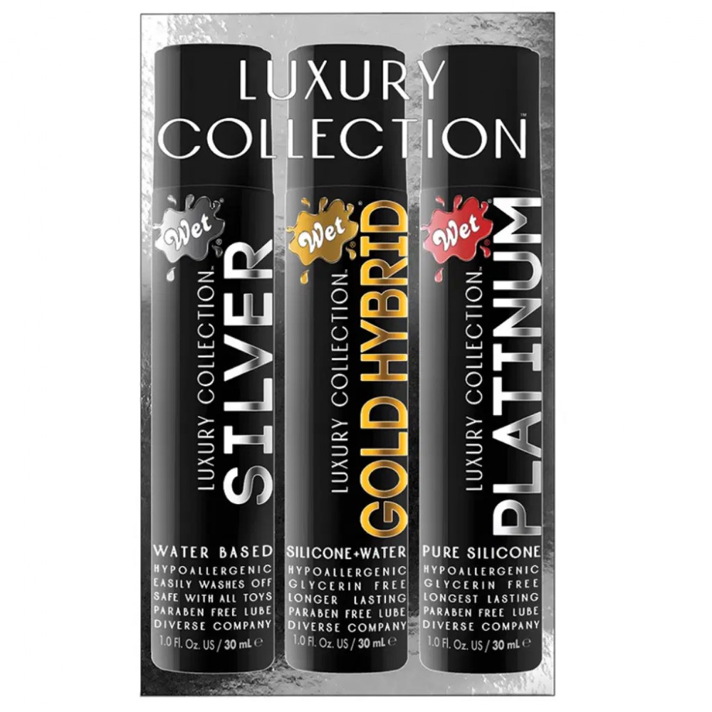 Набор лубрикантов Wet LUXURY 3 PACK, 3 шт