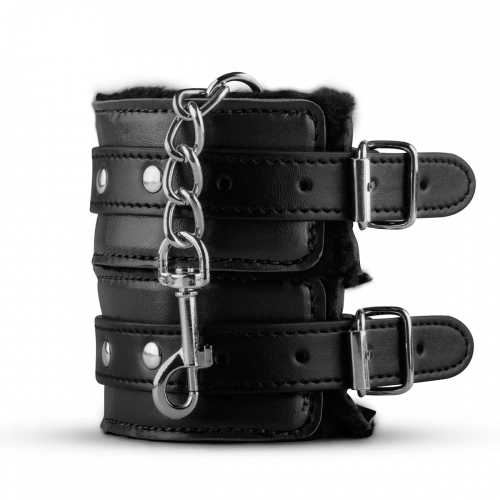 Набор для бондажа Whipped из кожи, с цепью, черный