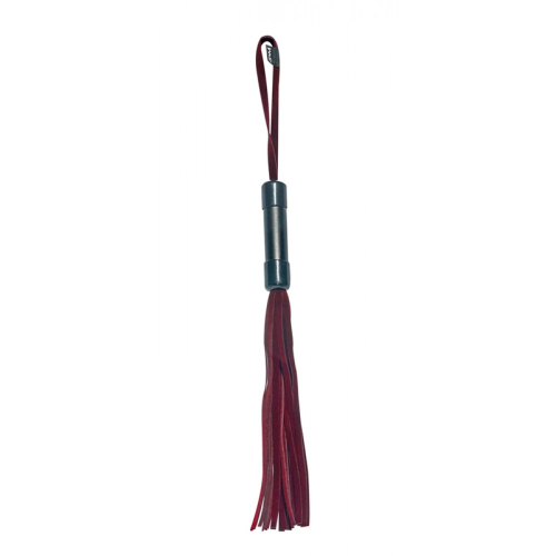 Плеть с петлей на рукояти Sex & Mischief бордовая, 33 см - Enchanted Flogger