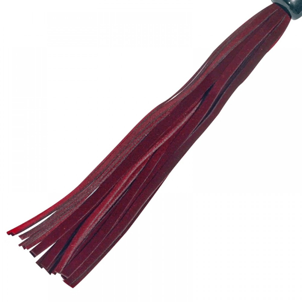 Плеть с петлей на рукояти Sex & Mischief бордовая, 33 см - Enchanted Flogger
