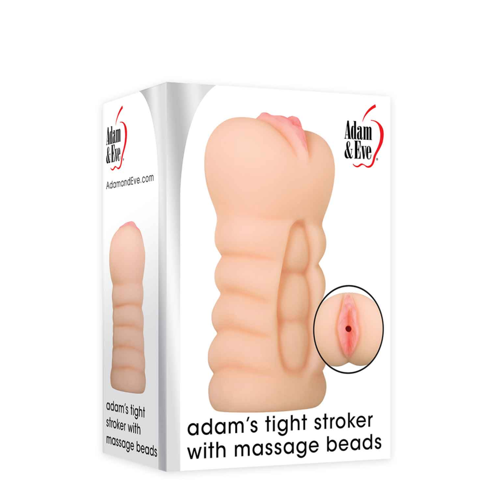Мастурбатор с внутренними шариками A&E ADAMS TIGHT STROKER MASSAGE BEADS