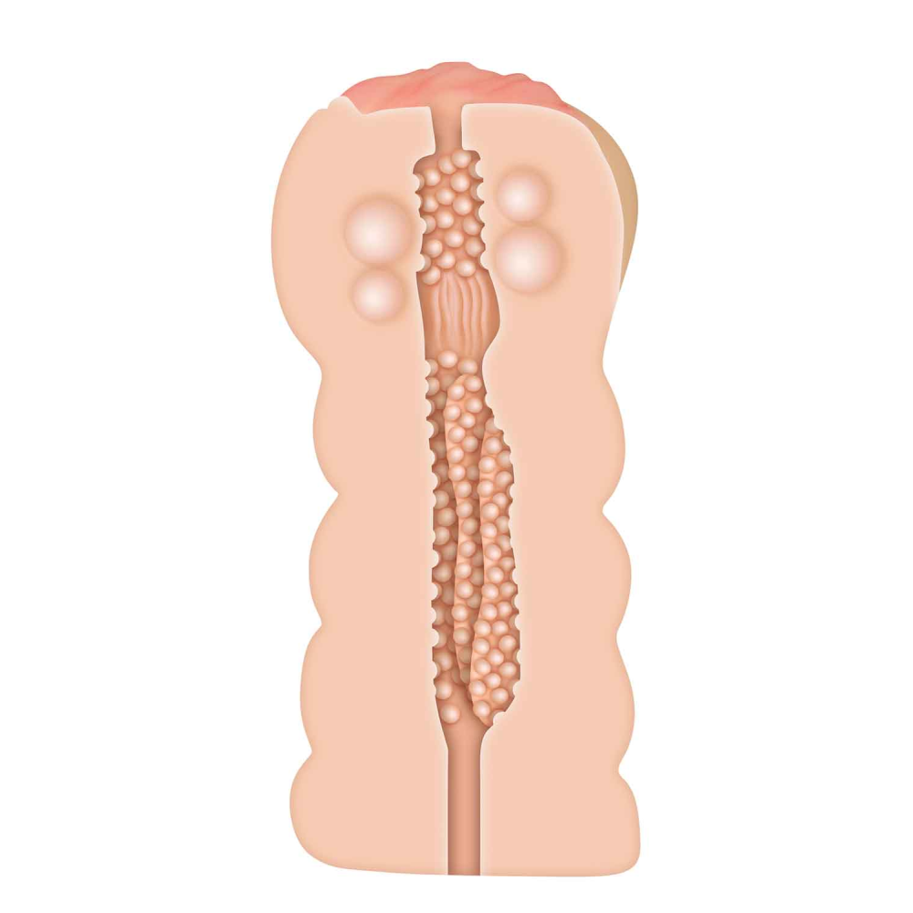 Мастурбатор с внутренними шариками A&E ADAMS TIGHT STROKER MASSAGE BEADS