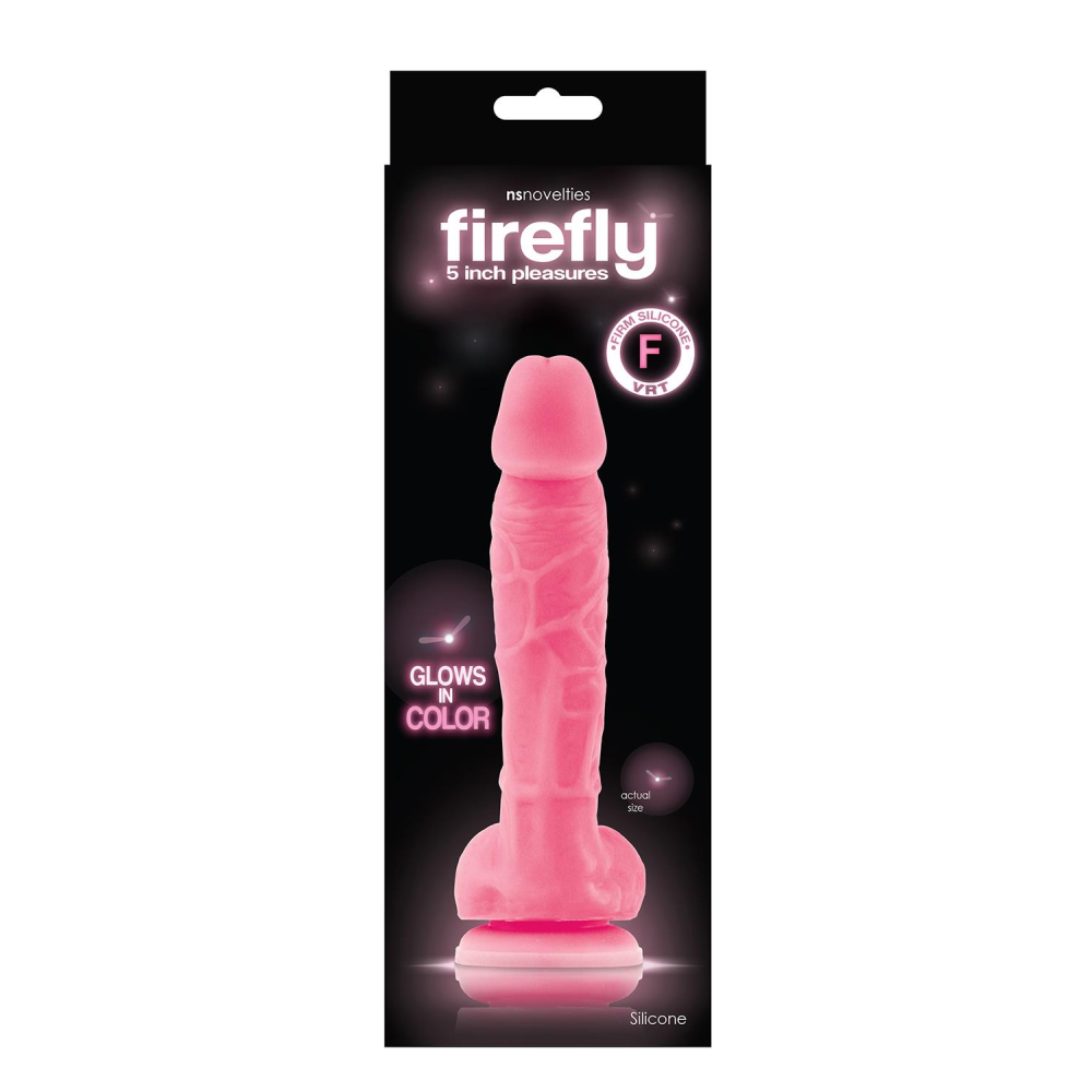 Фаллоимитатор розовый светящийся FIREFLY 5" GLOWING DILDO PINK