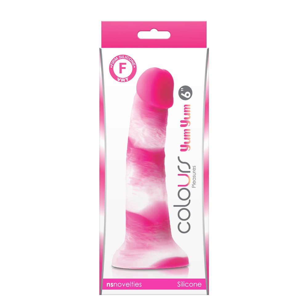 Фаллоимитатор силикон NS Novelties COLOURS PLEASURES YUM 6" DILDO PINK