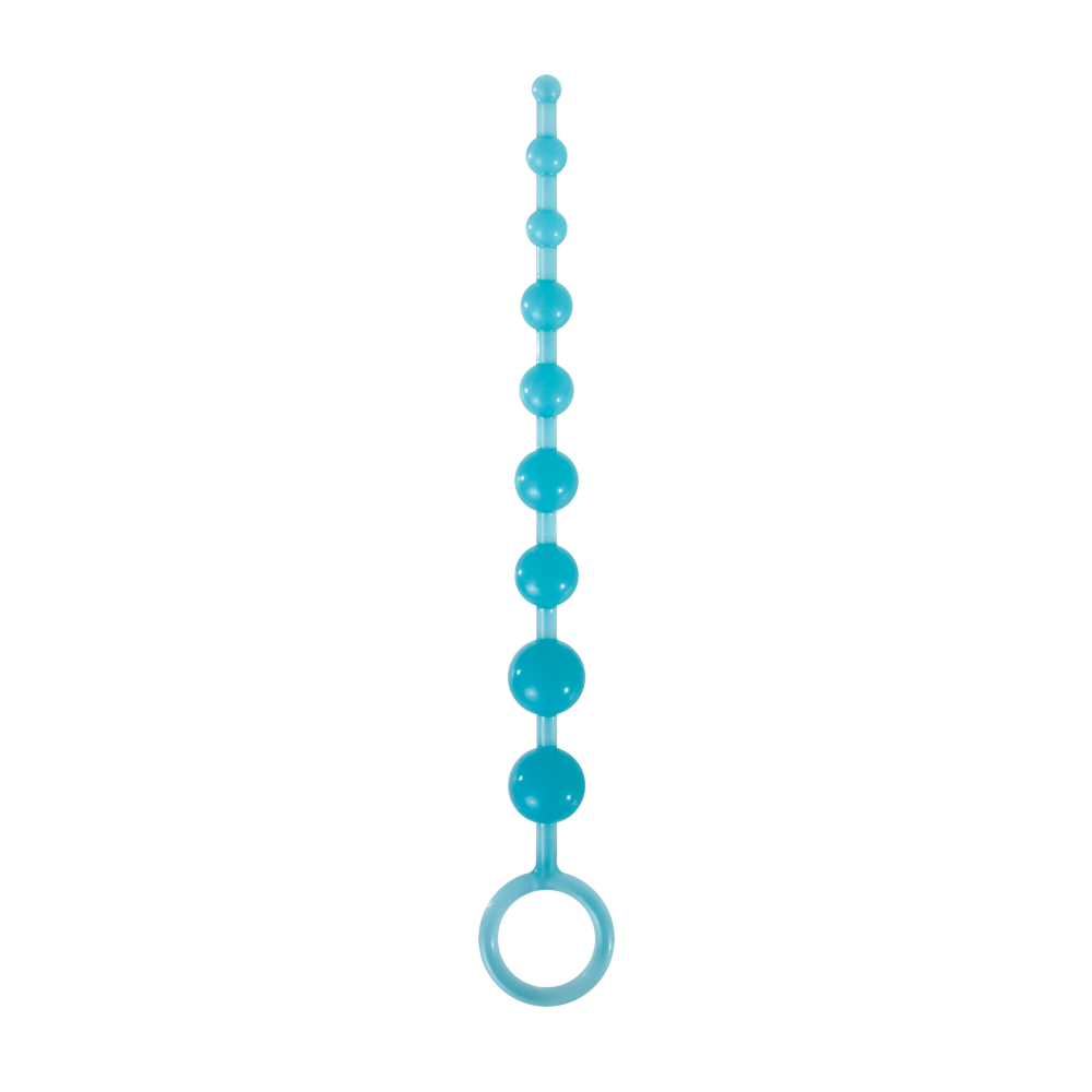 Анальные бусы светящиеся NS Novelties FIREFLY PLEASURE BEADS BLUE