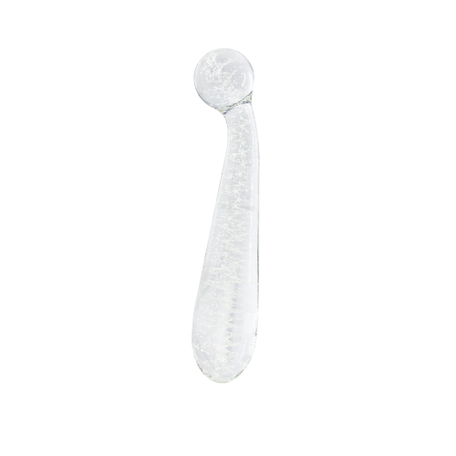 Фаллоимитатор стеклянный светящийся NS Novelties FIREFLY GLASS G SPOT GLOW WAND CLEAR