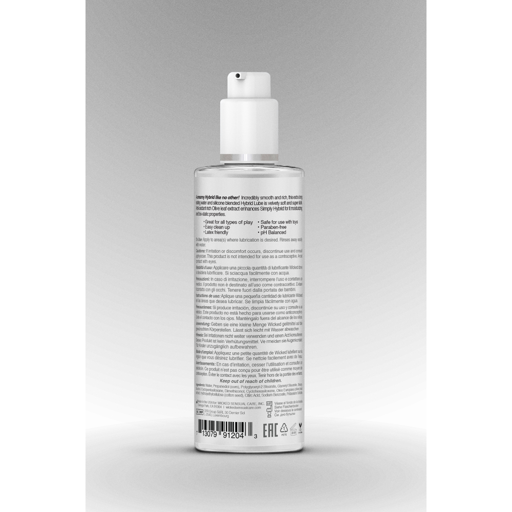 Лубрикант кремовый гибридный WICKED SIMPLY HYBRID SPERM 120ML