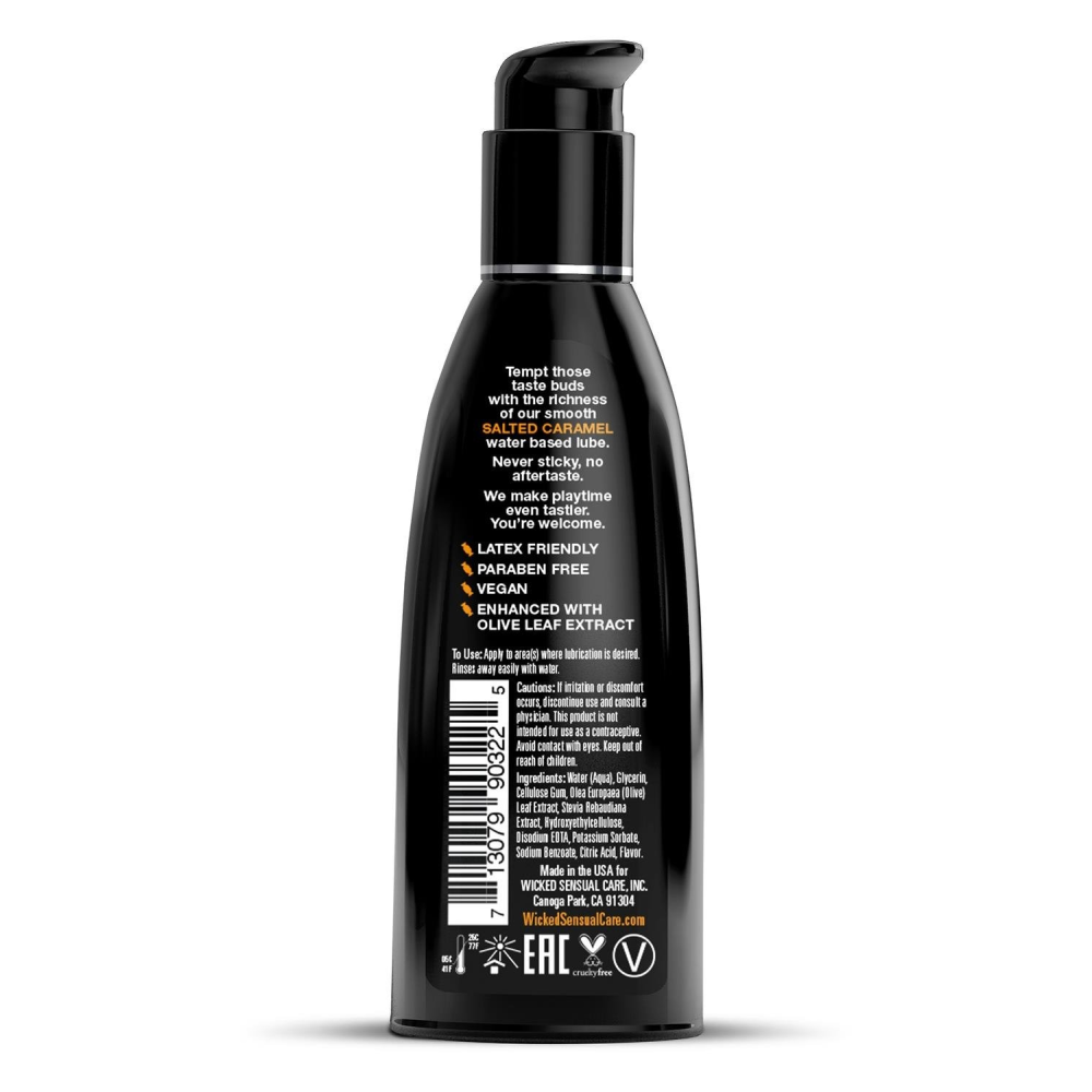 Съедобный лубрикант со вкусом карамели WICKED AQUA 60ML