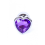 Анальная пробка S с фиолетовым камнем Jewellery