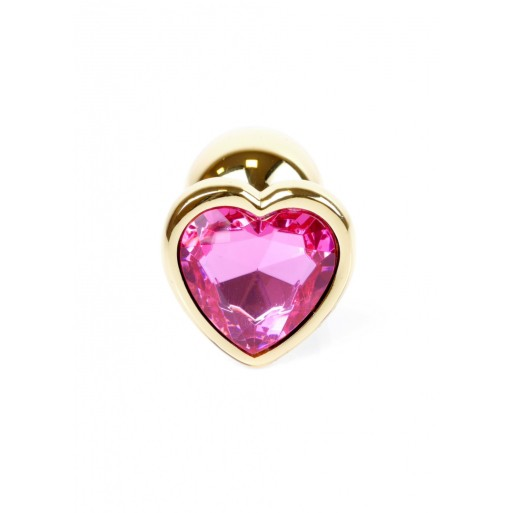 Анальная пробка с розовым камнем Jewellery