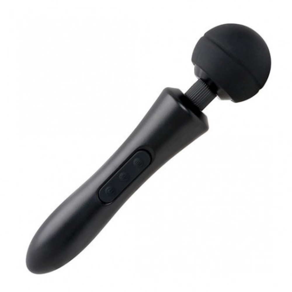 Вибратор-Микрофон с пульсацией черный Massager Ultra Powerful -Big USB