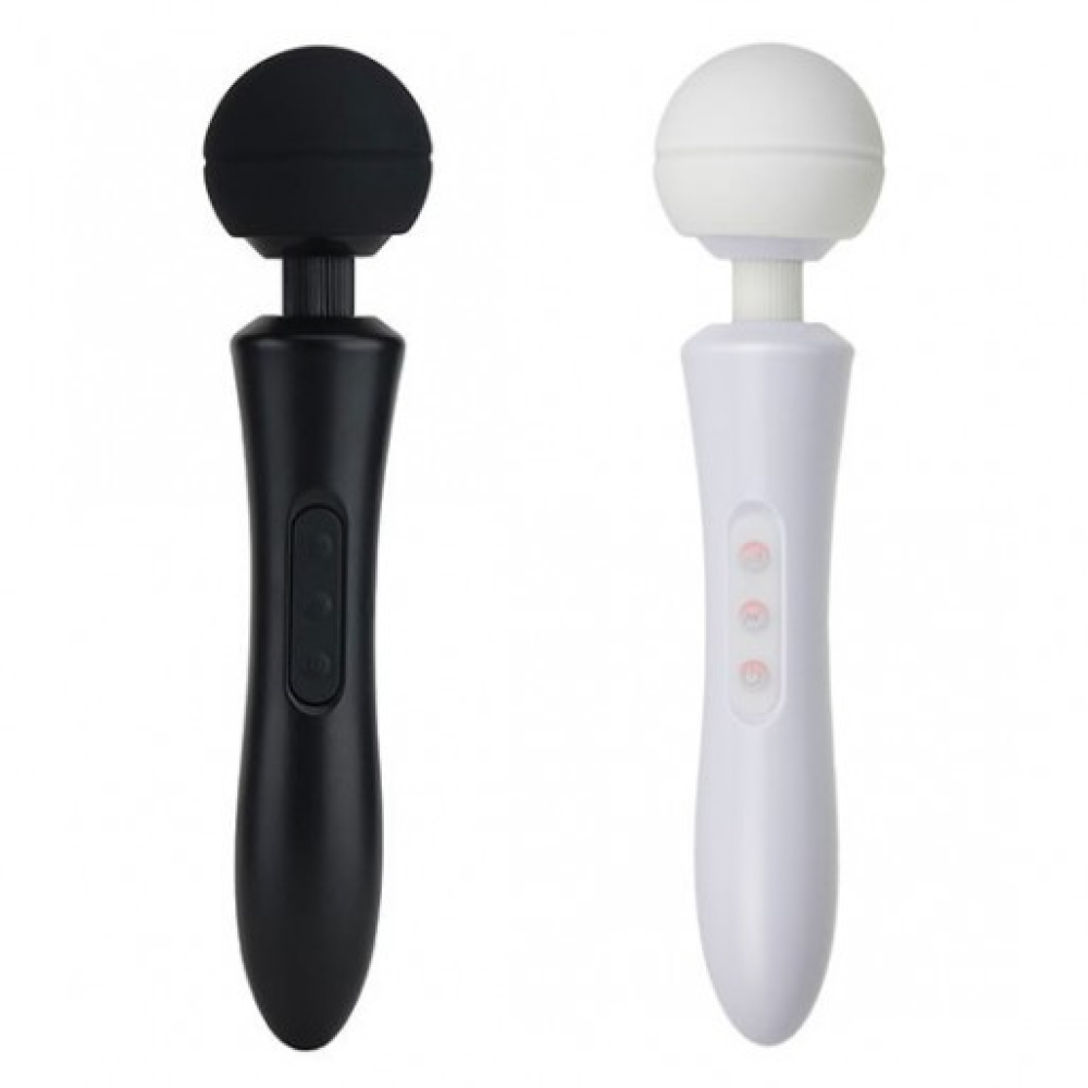 Вибратор-Микрофон с пульсацией черный Massager Ultra Powerful -Big USB