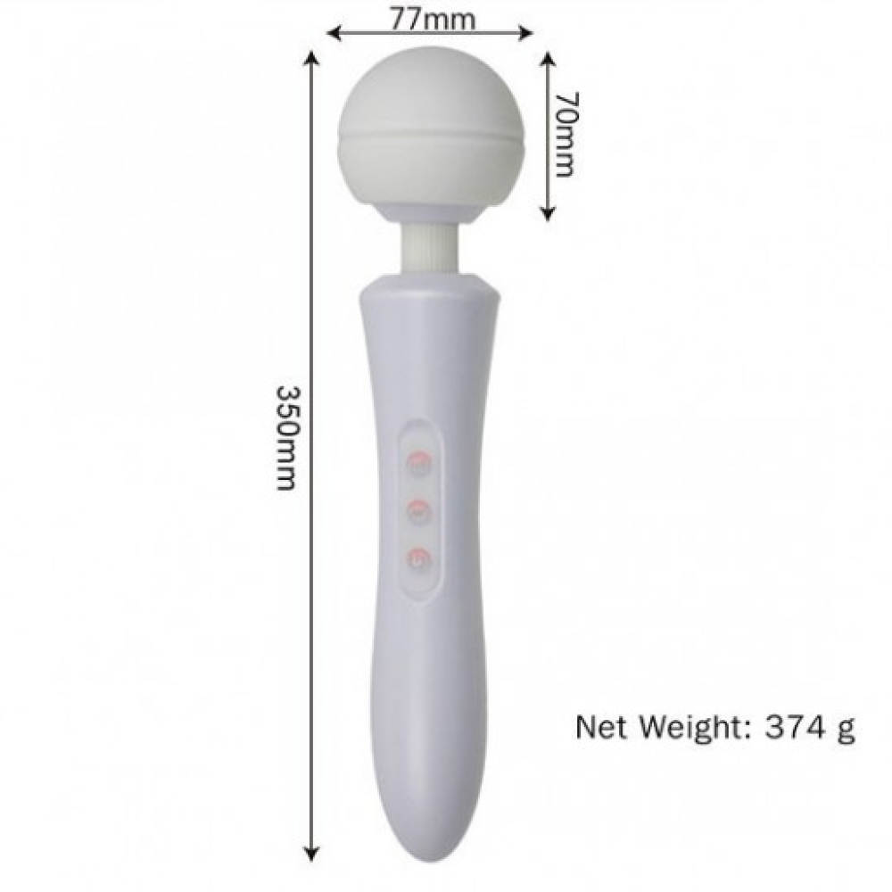 Вибратор-Микрофон с пульсацией черный Massager Ultra Powerful -Big USB