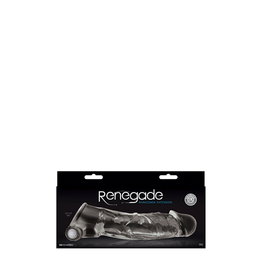 Насадка на член с вибрацией RENEGADE MANACONDA CLEAR