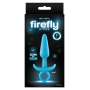 Анальная пробка с кольцом голубая NS Novelties FIREFLY PRINCE SMALL BLUE