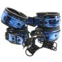 Набор манжет с пряжками для BDSM Whipsmart Deluxe Hogtie, синий